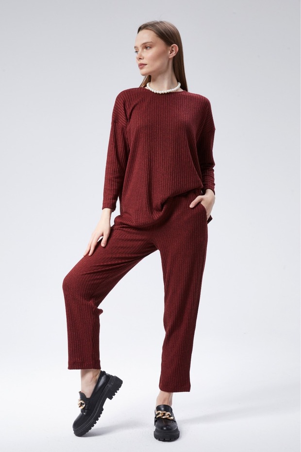 Triko Comfort Ikili Takım - Bordo - 6