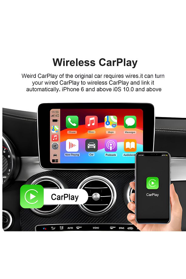 Kablosuz Carplay Cihazı Android Ve Apple Için Youtube Netflix Ve Play Destekli Android 13.0 - 6