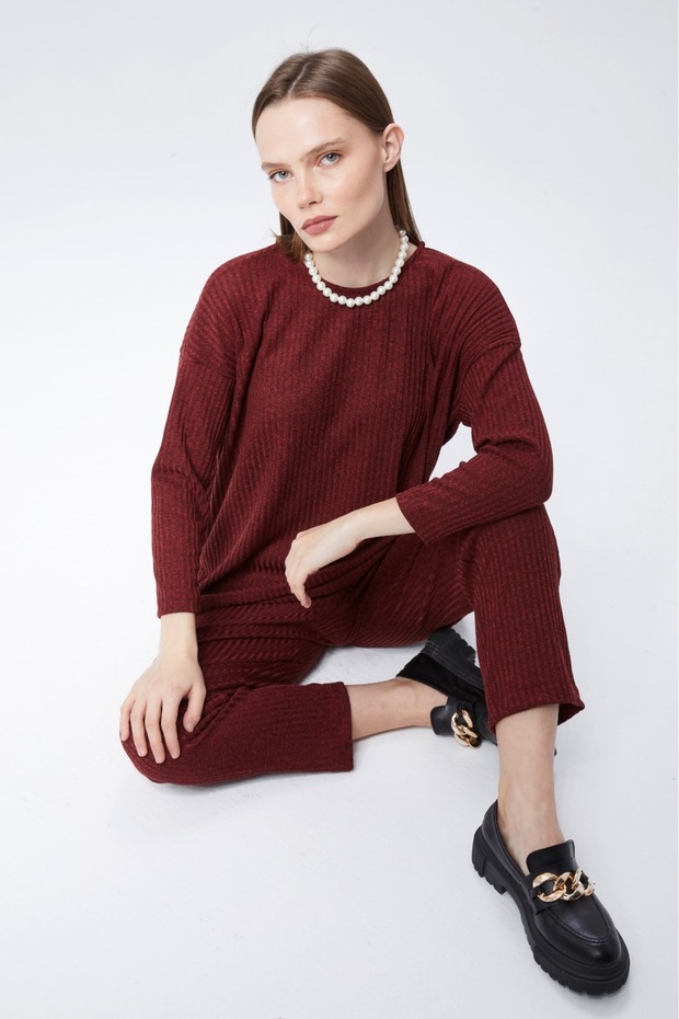 Triko Comfort Ikili Takım - Bordo - 2