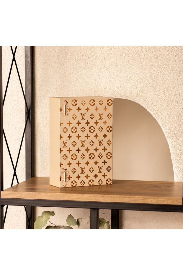 مجموعة صناديق مزخرفة بمظهر الكتاب - 4