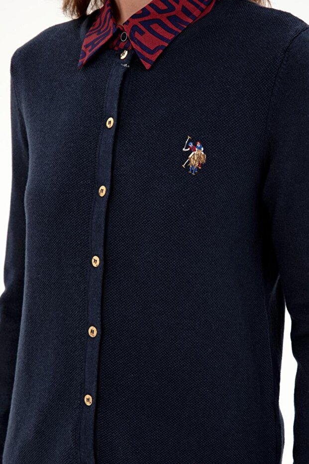 Kadın Basic Triko Hırka - 7