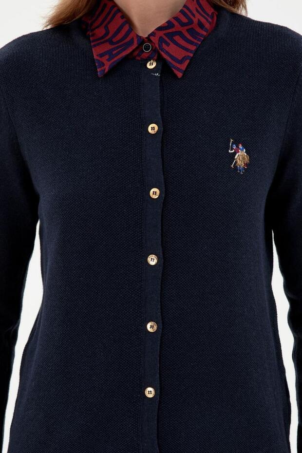 Kadın Basic Triko Hırka - 6