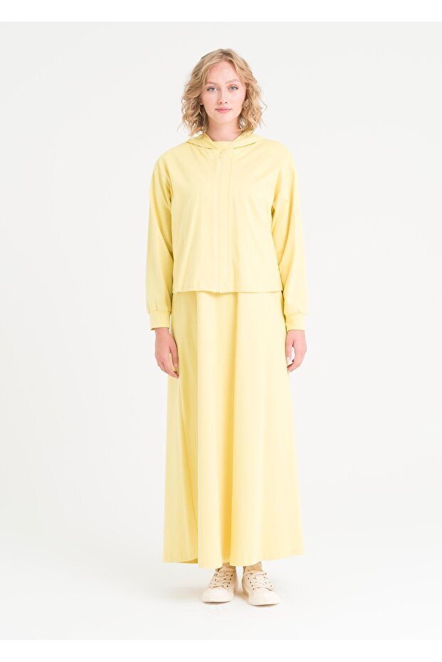 Sweatshirtlü Elbise - 2