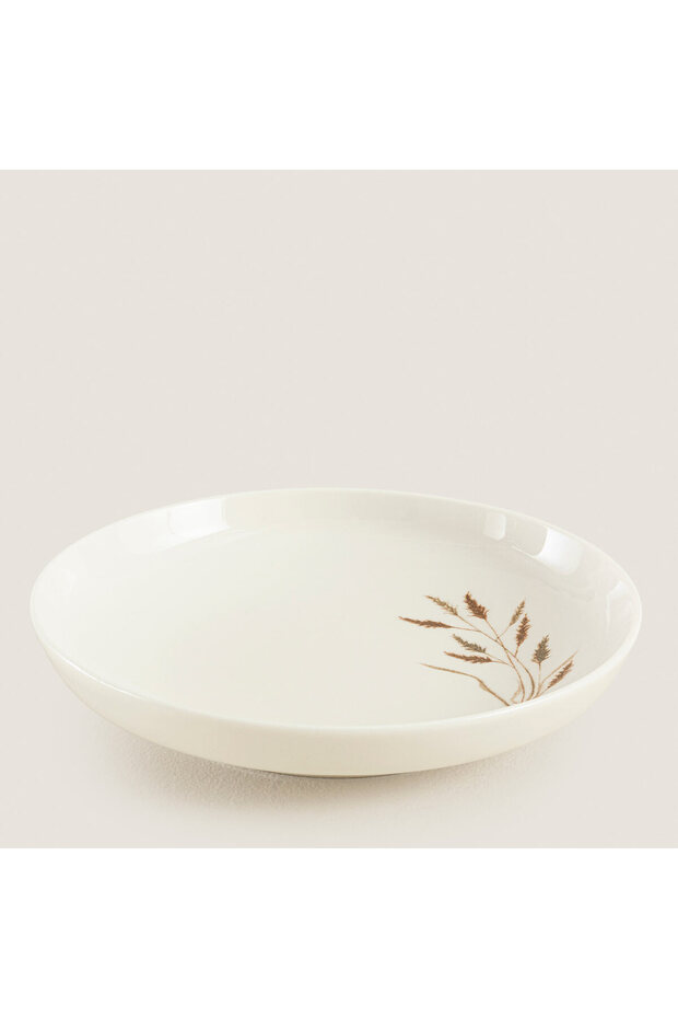 Alessia Çukur Tabak 20 Cm Krem - 1