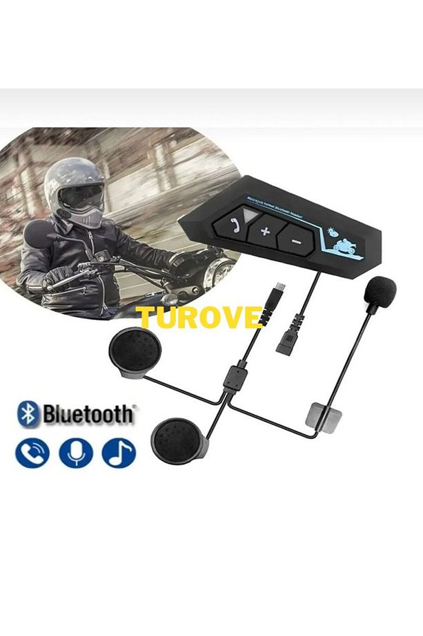 Kask Kulaklık Motorsiklet Kulaklık 5.0 Bluetooth İntercom Motorsiklet Kulaklık Intercom - 2