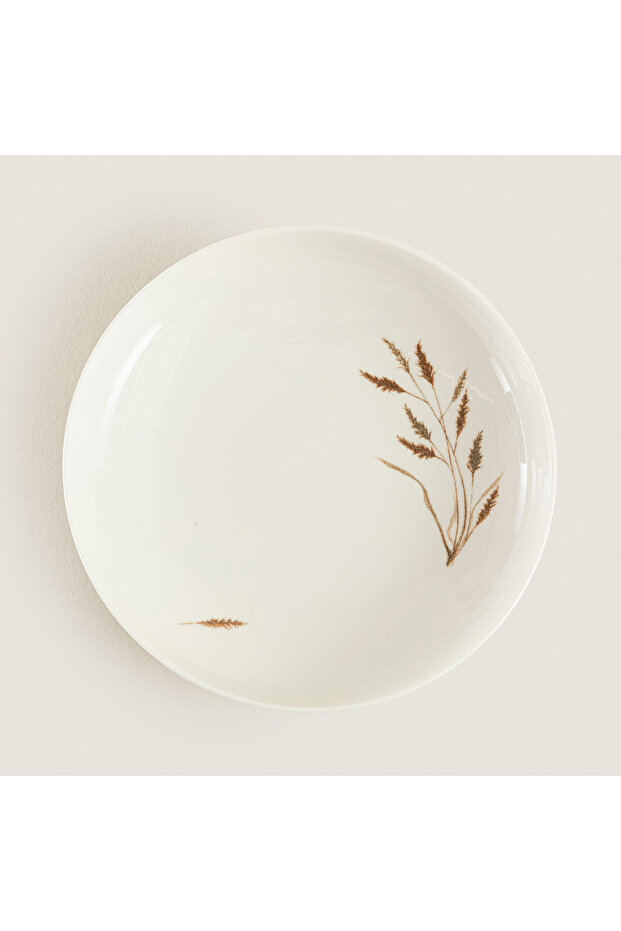 Alessia Çukur Tabak 20 Cm Krem - 3