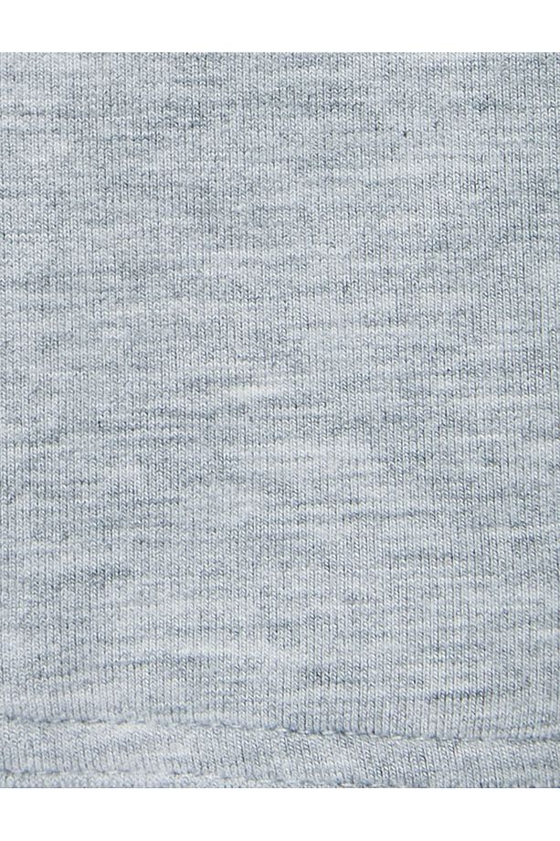 Sweat Şort Beli Bağcıklı Cep Detaylı Viskon - 6