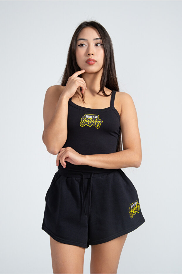 Women's Motivational Printed 100% Cotton Sling Undershirt - Casual and Comfortable / Different Color Choices