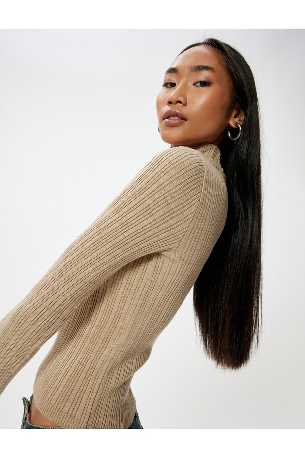 Beige Women's Sweater 5Wak90156Ht