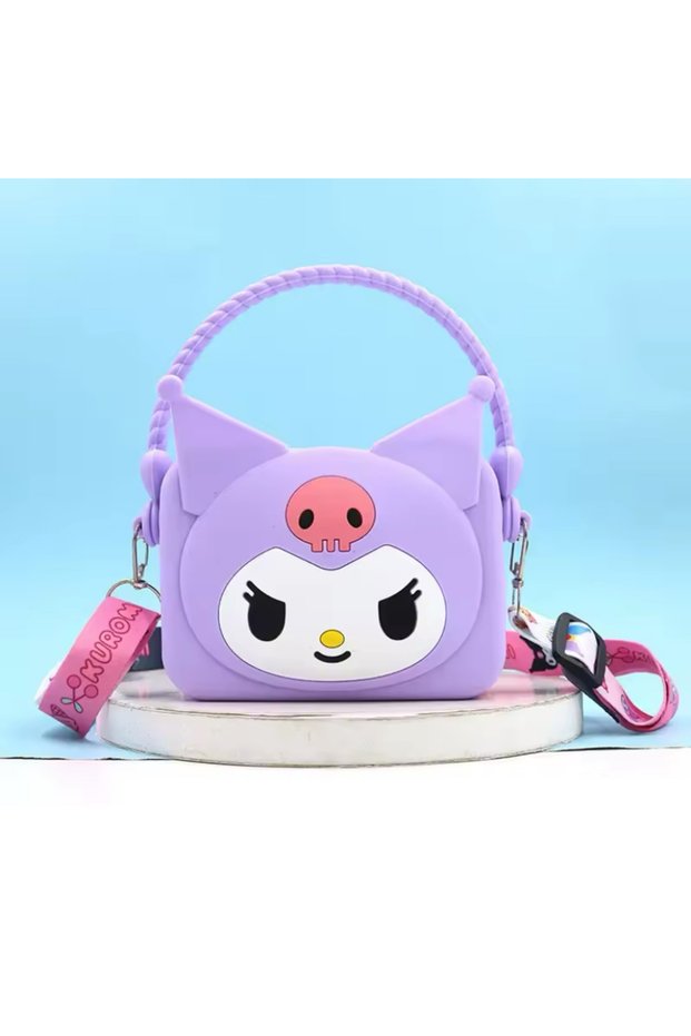 Sanrio Kawaii Kuromi and Hello Kitty Pattern Silicone Purse - Women and Teen Girls Wallet