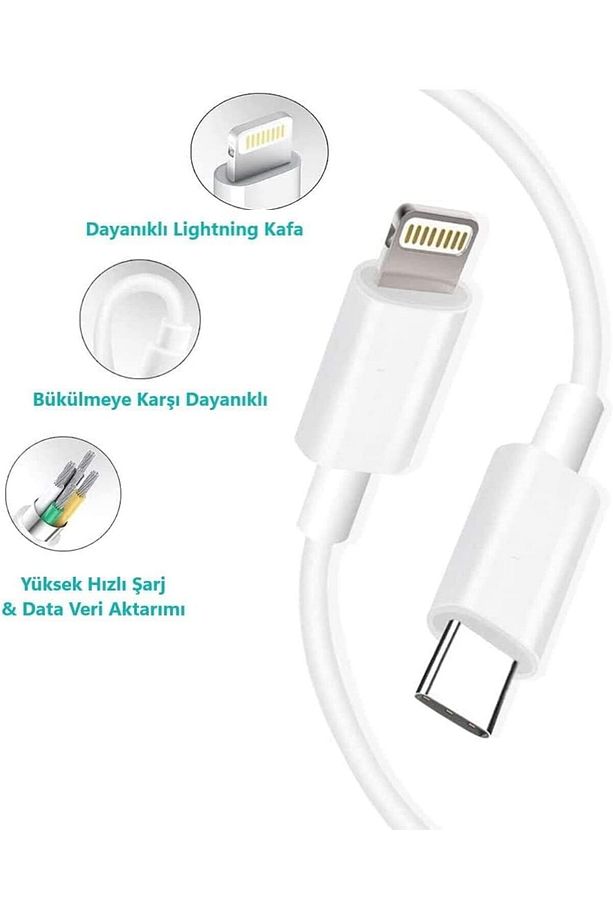 25W Lightning Hızlı Şarj Seti - iPhone ve iPad Uyumlu, Güvenli ve Hızlı Şarj İmkanı - 2
