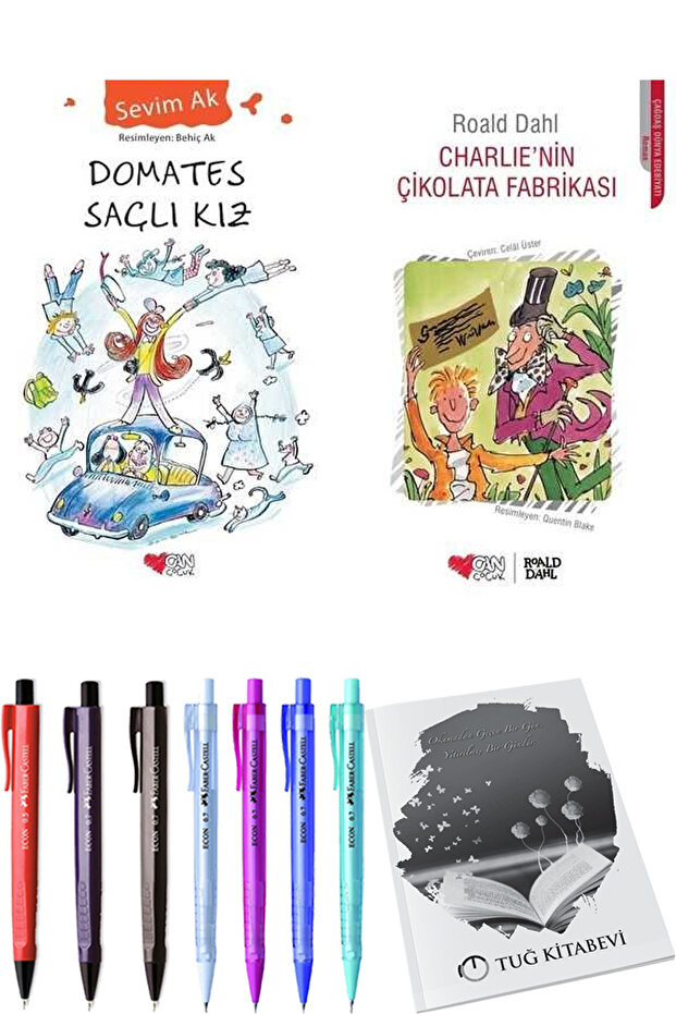 Charlie'nin Çikolata Fabrikası ve Domates Saçlı Kız 2li Set + Hediyeli - 1