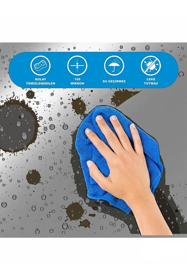 Bulaşık Makinesi Kaplama Folyosu Kendinden Yapışkanlı Mat Yüzey 70 x 100 - 4