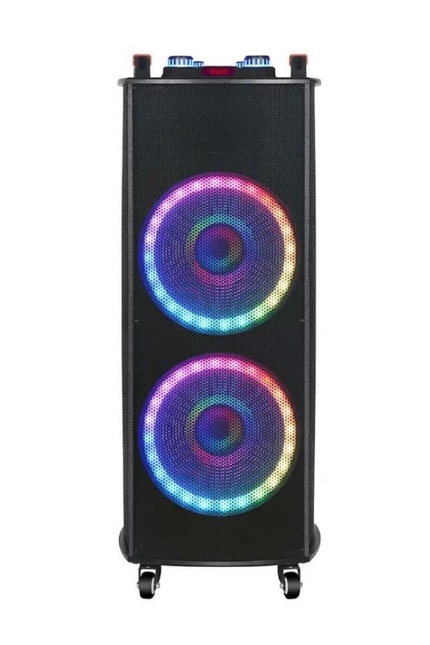 Ndr-1010S Taşınabilir 10 İnç 100w Tekerli Rgb Bluetooth Mikrofonlu Parti Hoparlör - 3