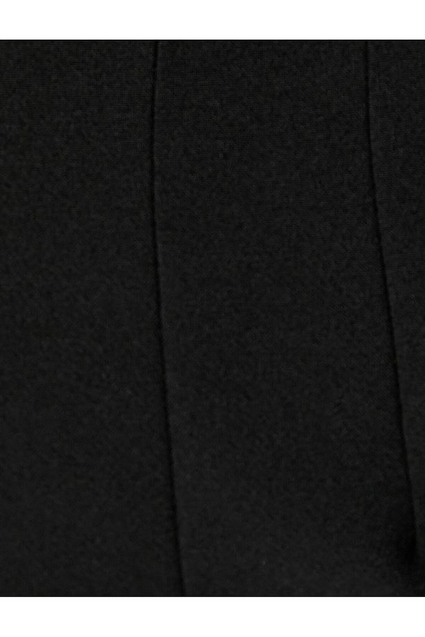 Kumaş Klasik Pantolon Yüksek Bel Dar Paça - 6