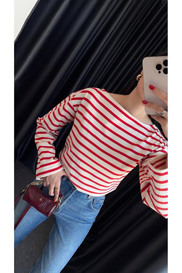 طوق قارب أحمر مخطط أساسي - 3