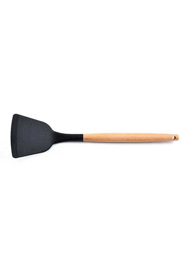 32 cm Bambu Saplı Silikon Spatula - 3