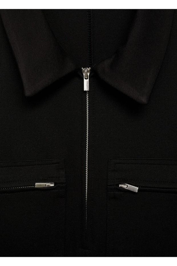 Cepli polo yaka elbise - 5