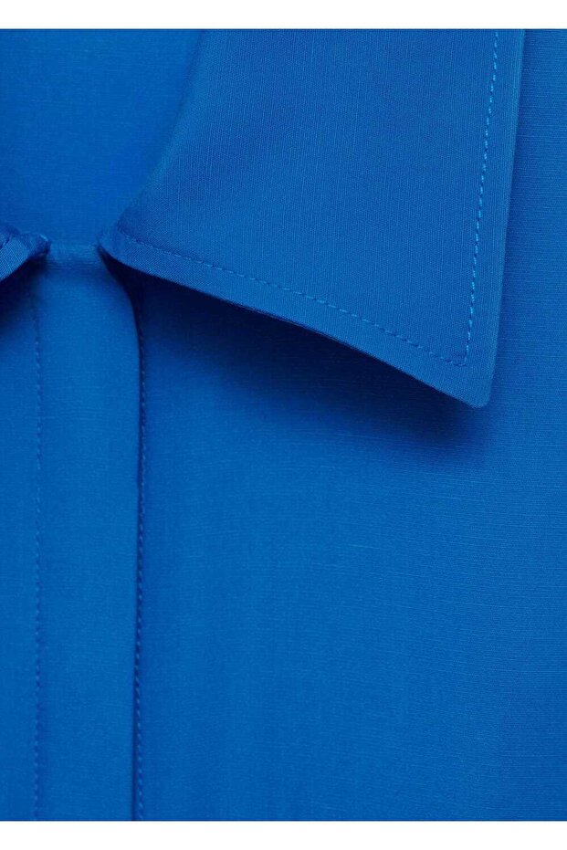 Lyocell-Hemdkleid mit Bindedetail - 6