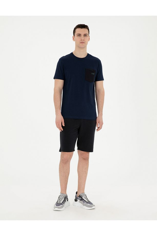 Lacivert Regular Fit Tişört 50285220-VR033 - 4