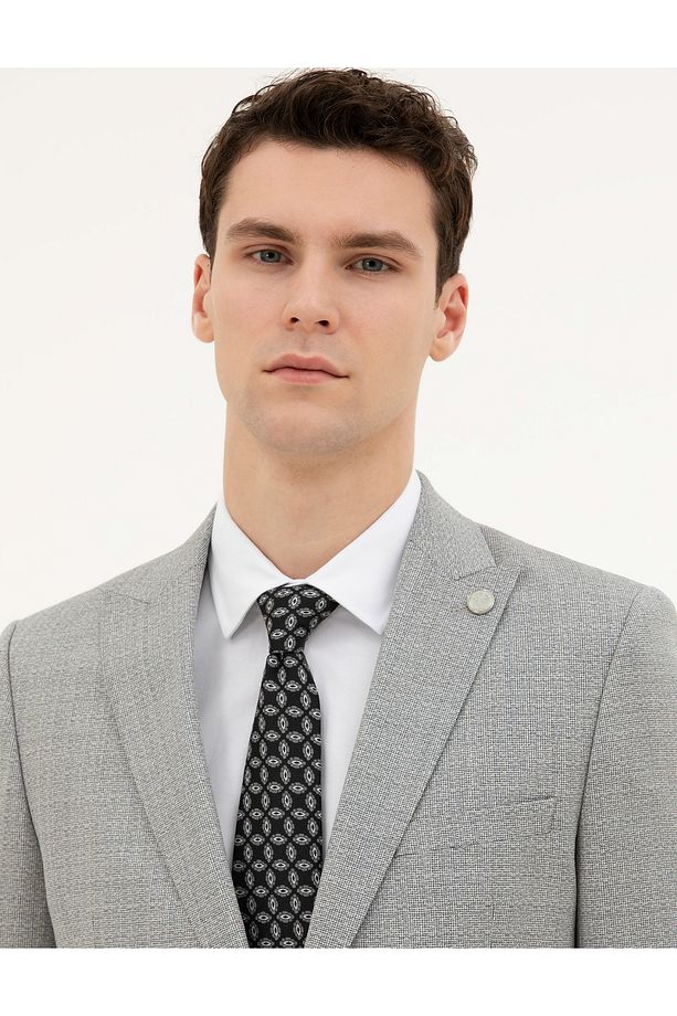 Açık Gri Ex. Slim Fit Yün Takım Elbise 50285280-VR001 - 3