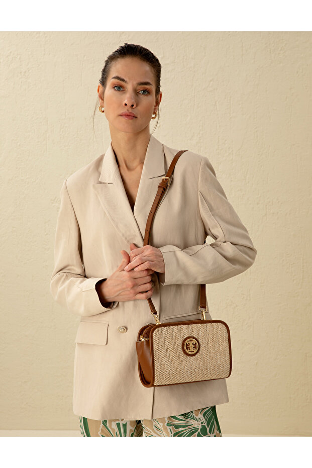 Beige Crossbody Bag 50288583-Vr011