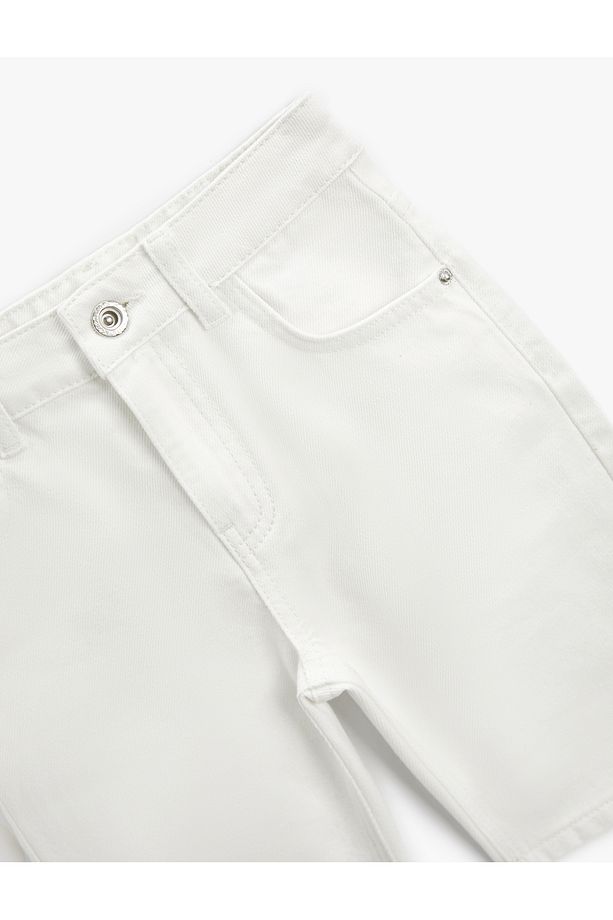 Kot Şort Cepli Pamuklu - Slim Fit - 5