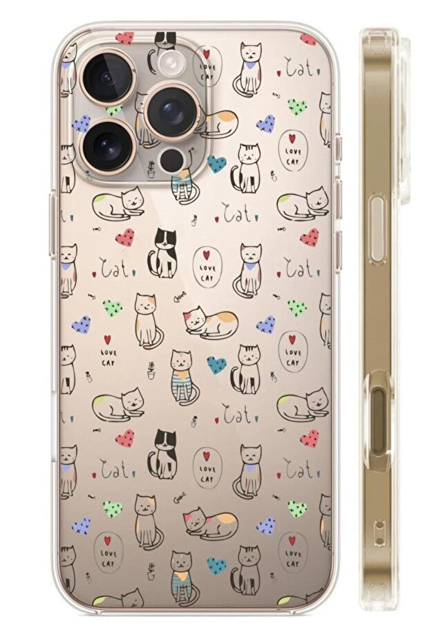 غطاء سيليكون شفاف بنمط متوافق مع آيفون 16 برو ماكس - 1