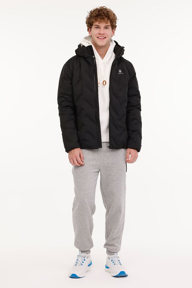 ML HENRY COAT 2SN17 4PR Siyah Erkek Kısa Kaban - 3
