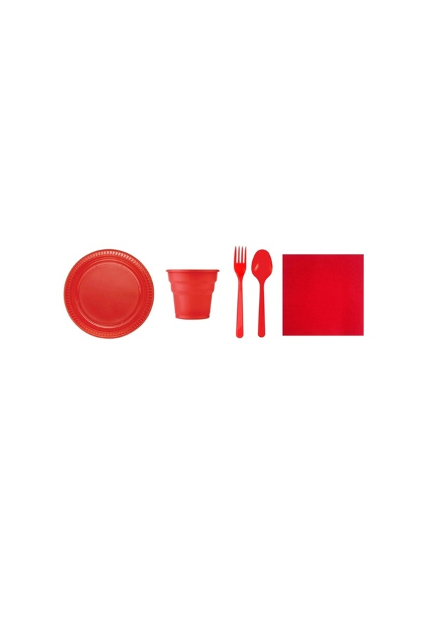 Plates Set Plastic Party Plates Set 120 Pieces Red Party Set