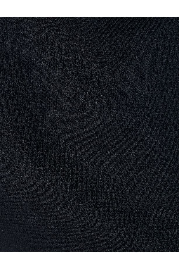 Basic Bermuda Şort Beli Bağcıklı Şerit Detaylı Cepli - 6