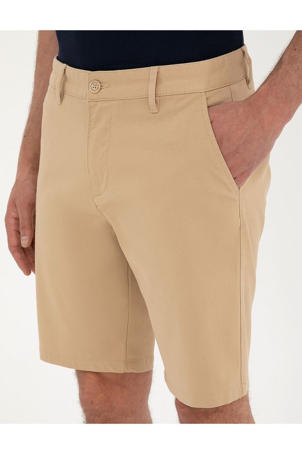 Camel Slim Fit Dokuma Şort 50291544-VR015 - 5