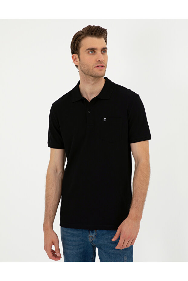 Siyah Regular Fit Basic Tişört 50291576-VR046 - 3
