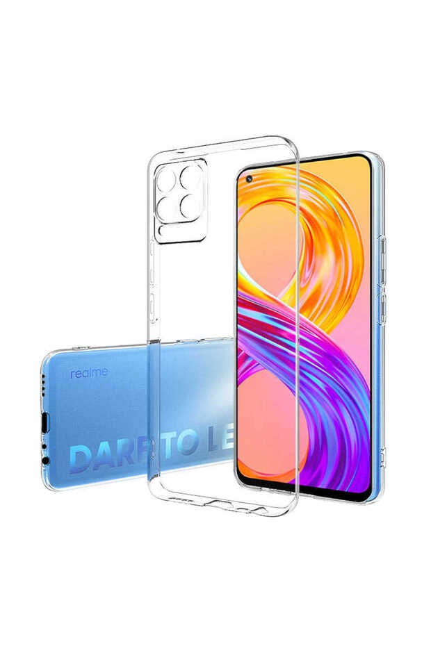 Realme 8 Pro - Case Transparent Soft Slim Fitt Super Silicone Cover - Transparent