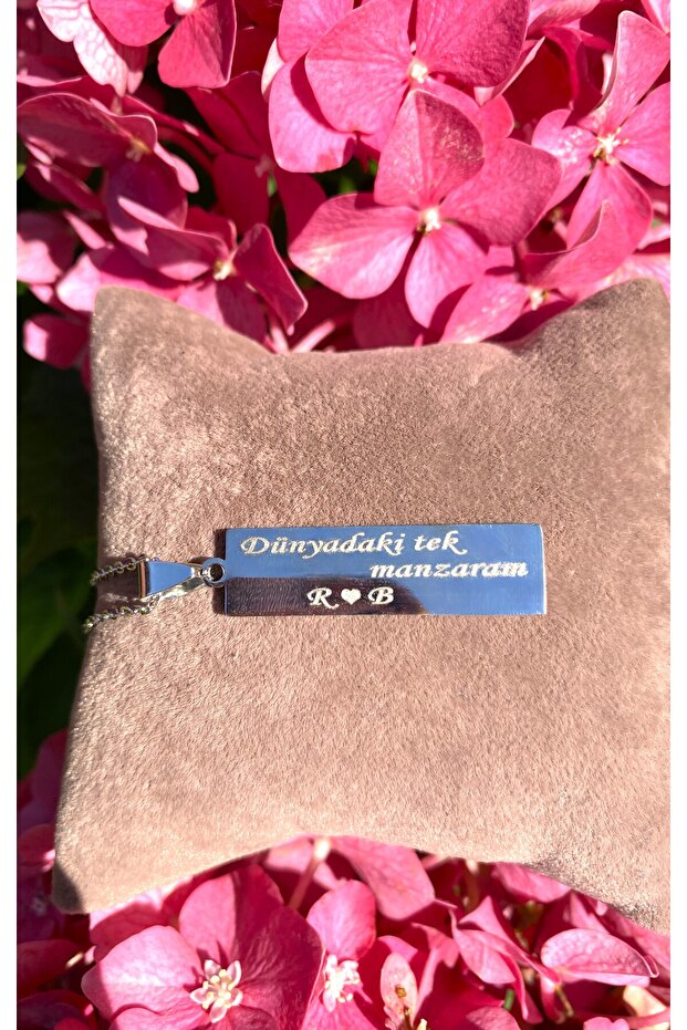 Çelik Çift Göz Kolye - 6