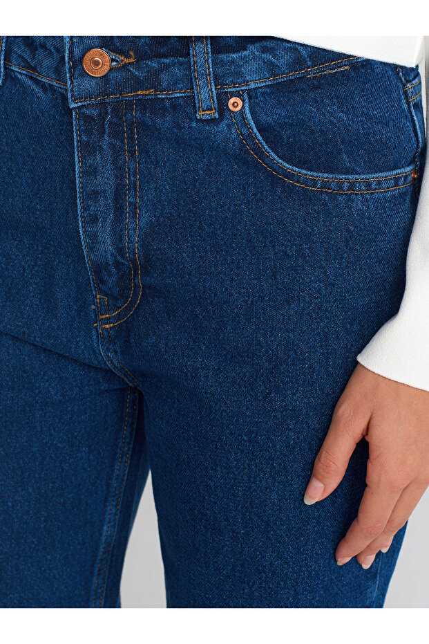 71740 Basic Mom Pants-Navy - 4
