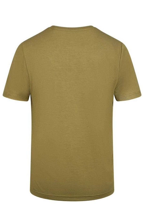 Viloft Sıfır Yaka Açık Kahve Erkek T-Shirt - 4