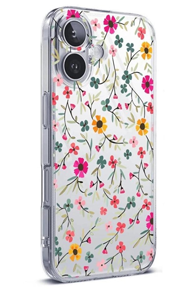 iPhone 16 Compatible Patterned Transparent Silicone Case