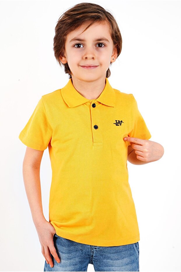 Polo Collar School T-shirt