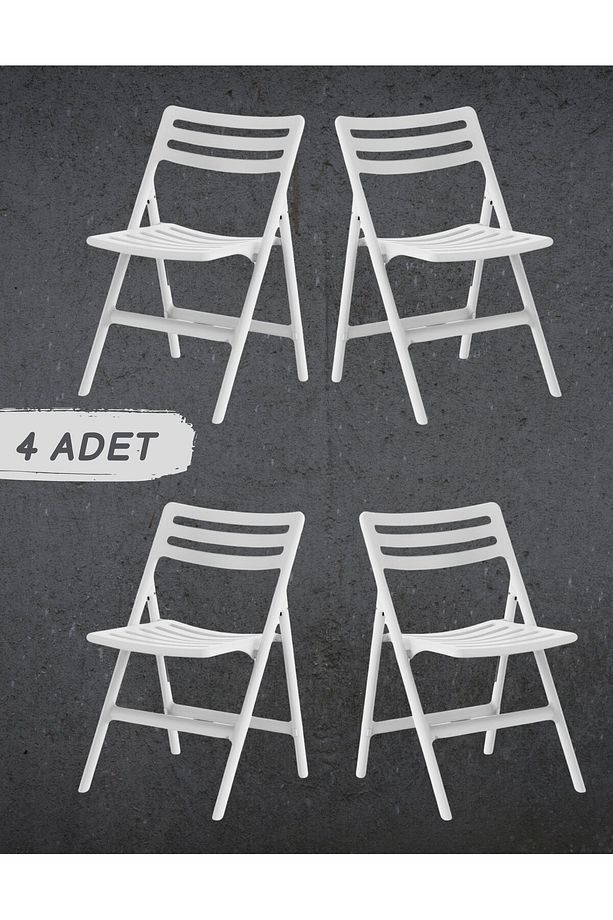 PİKNİK KATLANABİLİR SANDALYE 4 Lü Set - 2