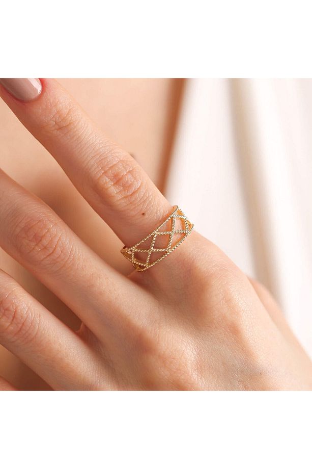 14k Altın Piramit Yüzük Desing - 5