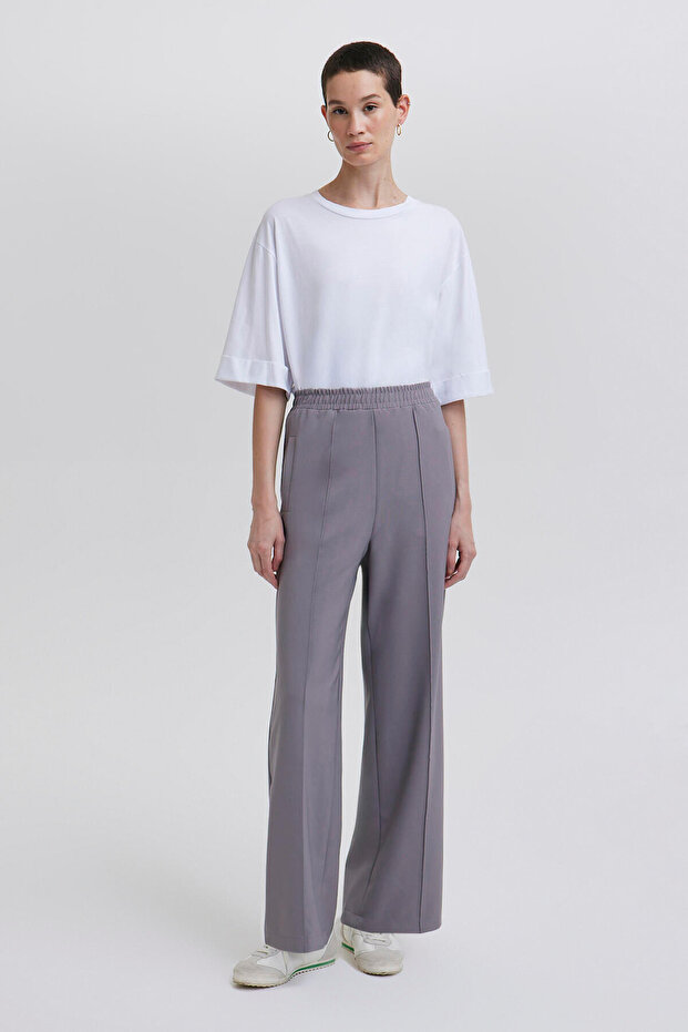Ribbed CREPE PANT
