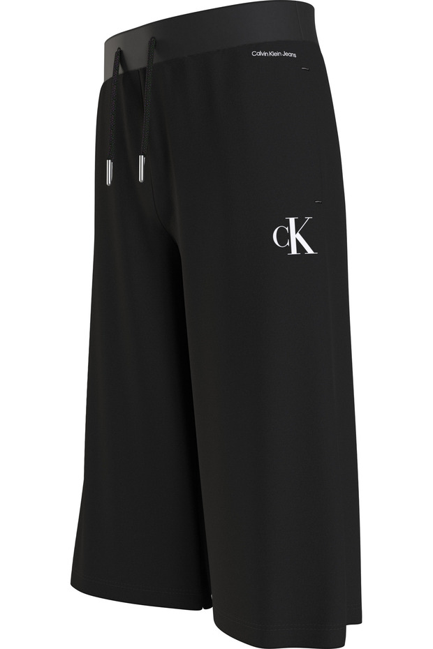 بنطال كابري بحزام خصر مطبوع عليه الأحرف الأولى - 3