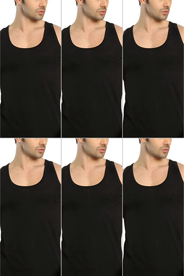 Men's Basic Cotton Premium Classic Athlete 6 Pack - 2