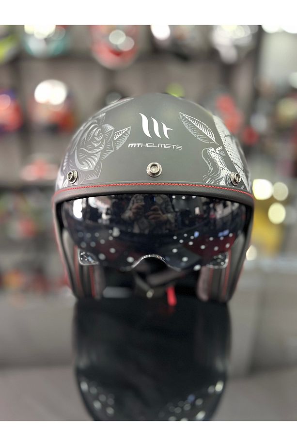Helmets Le Mans 2 Sv Breakout B2 Mat Siyah Yarım Kask - 2