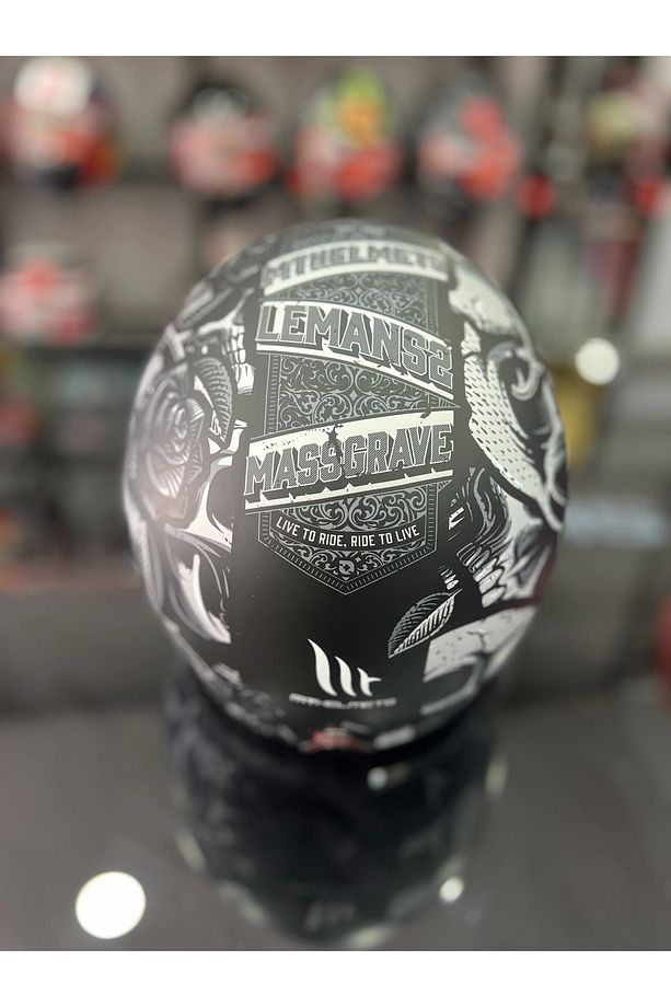 Helmets Le Mans 2 Sv Breakout B2 Mat Siyah Yarım Kask - 3