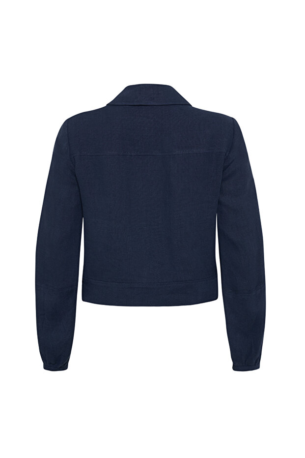 Keten Kısa Ceket - 3