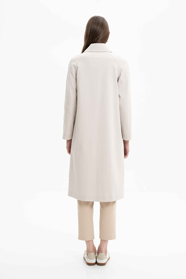 Reglan Cut Trench Coat - 4
