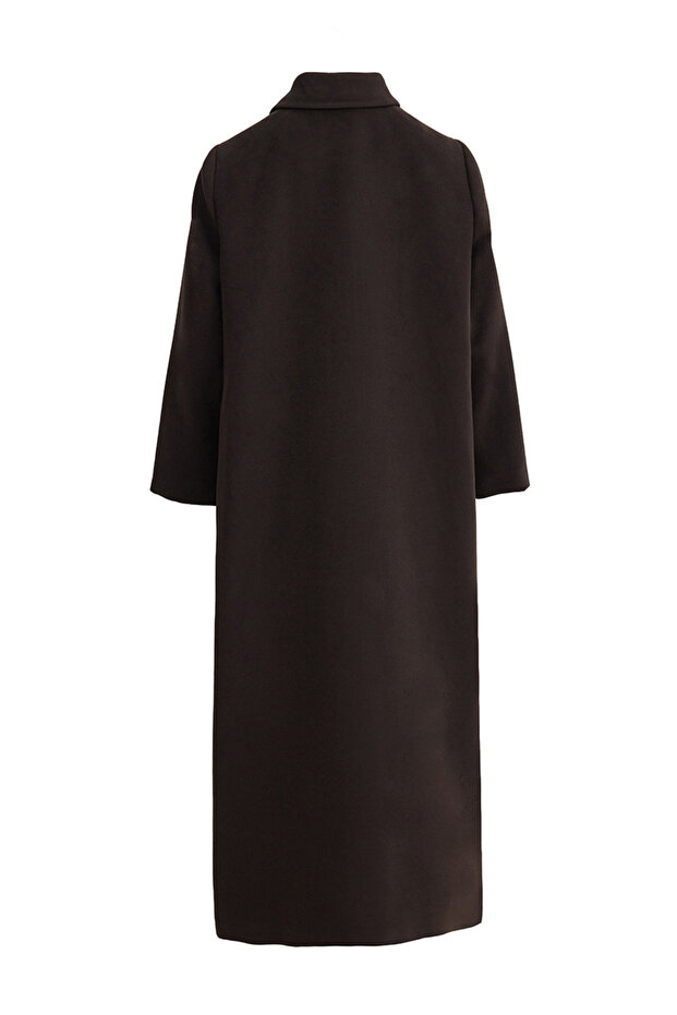 Collar Detailed Coat - 2