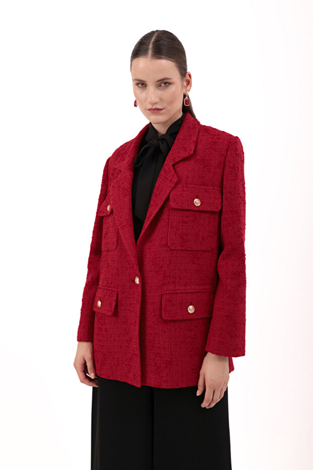 سترة مفصلة الجيب - 3